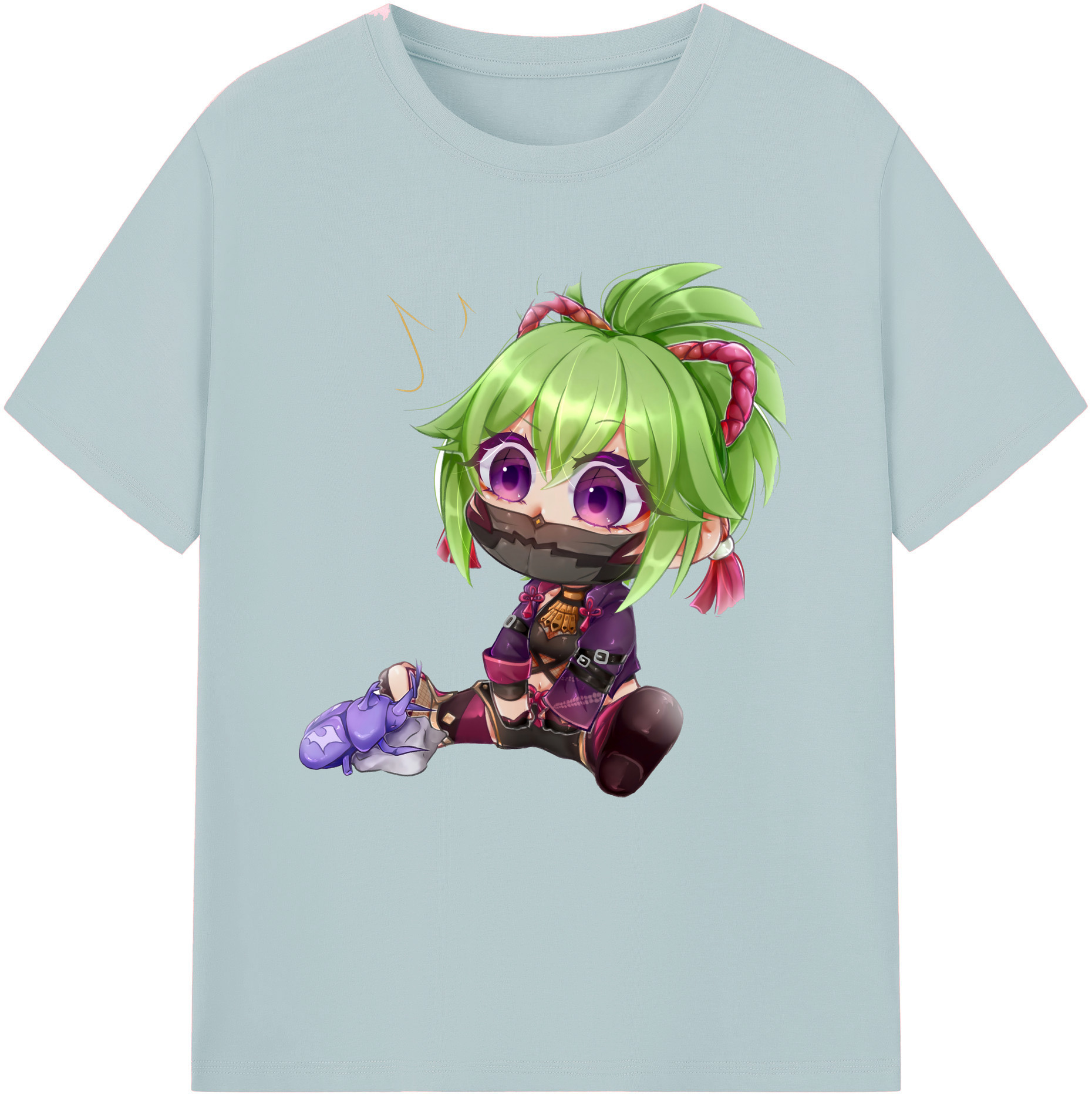 げんし神  久岐忍 くき しのぶ genshin Kuki Shinobu 綿100％半袖Tシャツ（フロントプリント）
